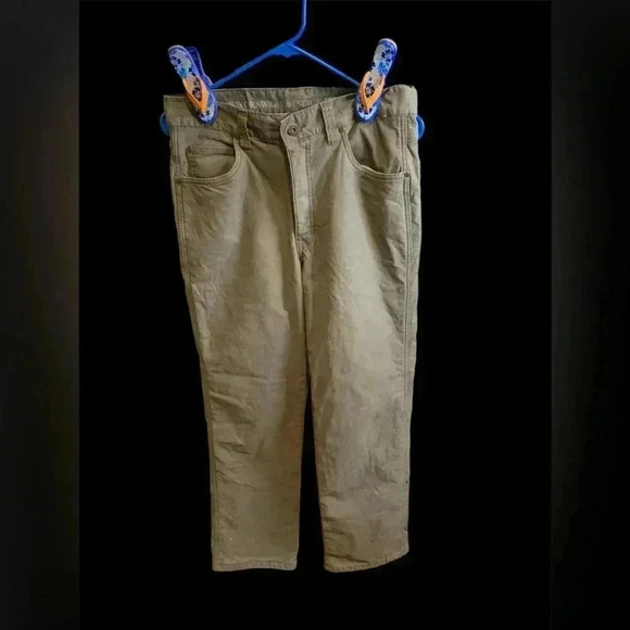 Smiths Workwear Pants Men's 30x28 Green Straight Leg Casual Pockets Work Heavy - Picture 1 of 6